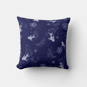 Coussin de poisson bleu