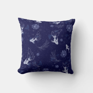 Coussin de poisson bleu