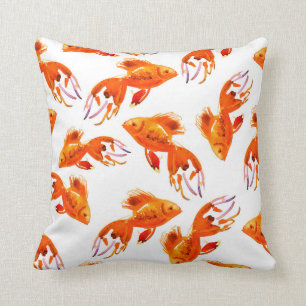Coussin de poisson rouge