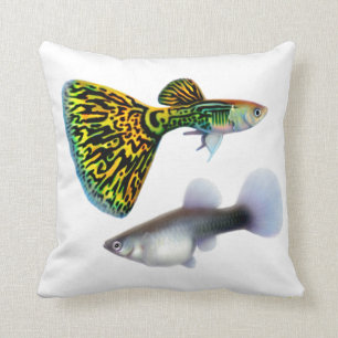 Coussin de poissons de guppy de fantaisie de cobra