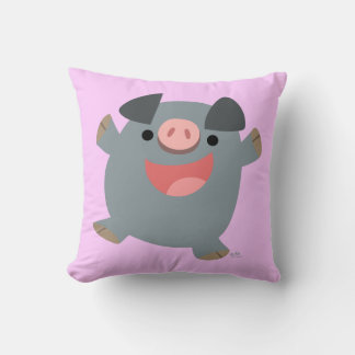 Coussin de porc rebondissant de dessin animé migno