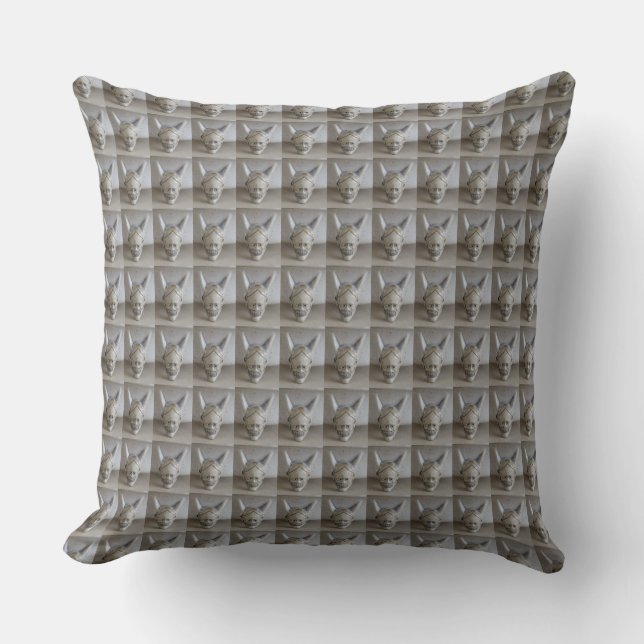 Coussin de pot de bonsaïs de masque de diable (Recto)