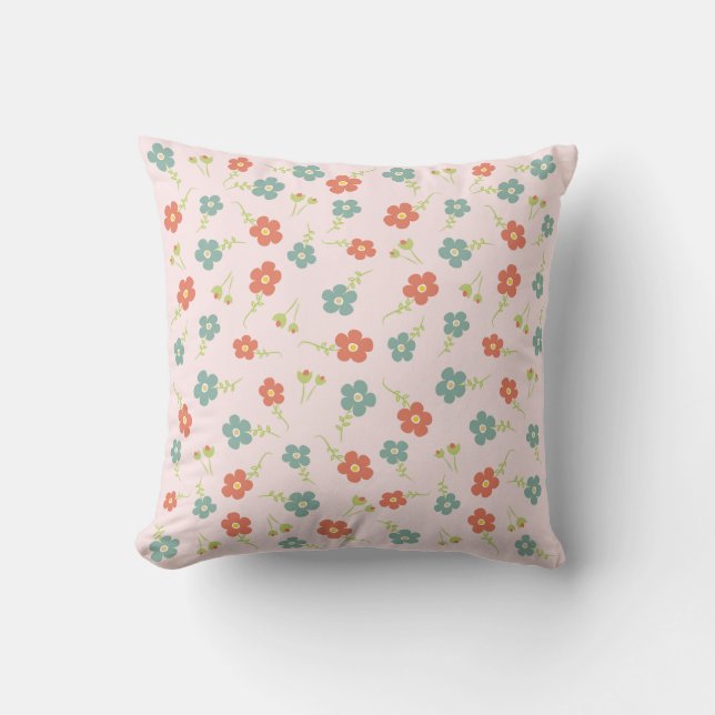 Coussin de prairie rose (Recto)