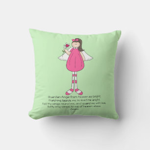 Coussin de prière pour fille gardian Angel