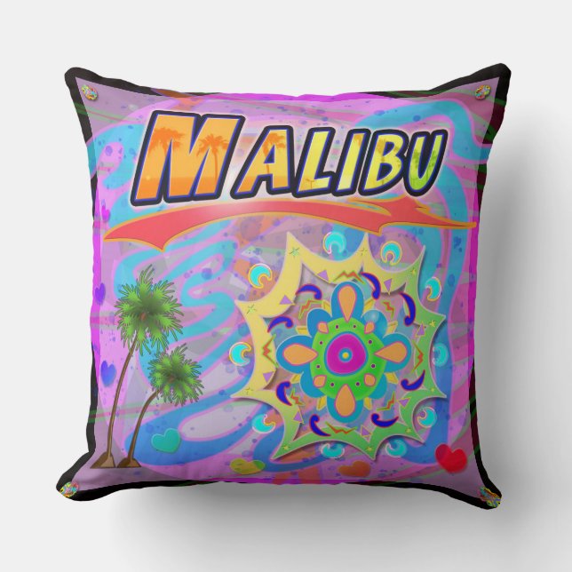 Coussin de progrès réel Malibu (Recto)