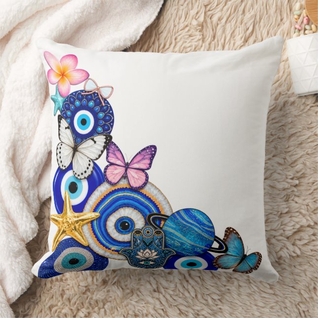 Coussin de protection à l'œil maléfique bleu - Esp (Couverture)