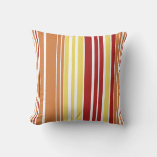 Coussin de rayures motifs colorées