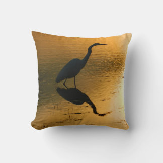 Coussin de réflexion Egret Sunset