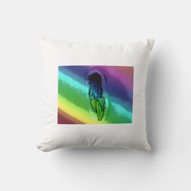Coussin de rêve d'arc-en-ciel de Bananatee (Recto)