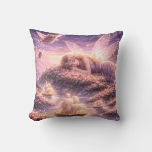 Coussin de rêve de chaton de fée mignon