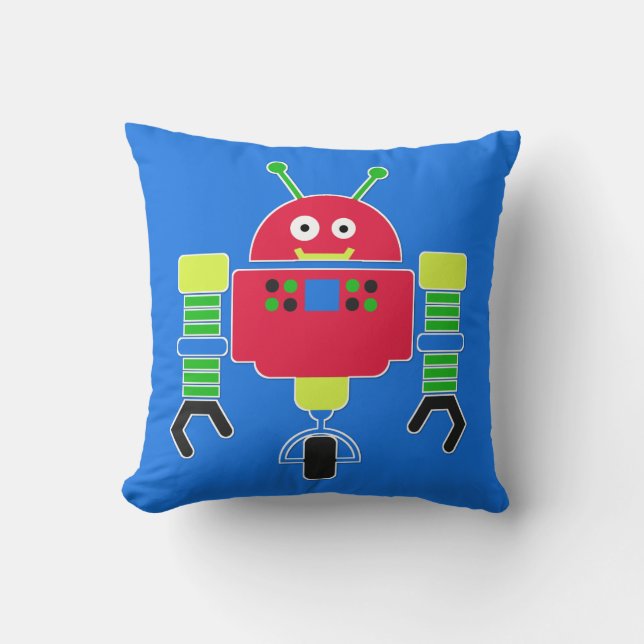 Coussin de robots colorés (Recto)