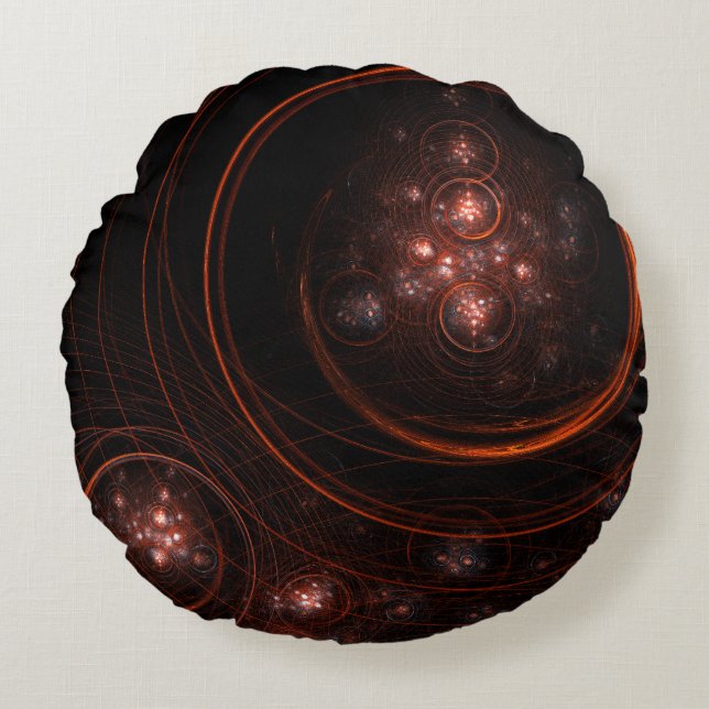 Coussin de ronde Abstrait Art Starlight (Devant)