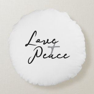 Coussin de ronde amour et paix