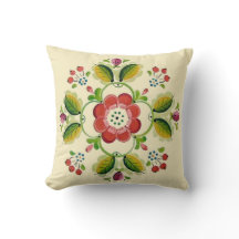 Coussin de rosette de Tole