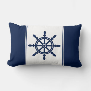 Coussin de roue du navire bleu marine