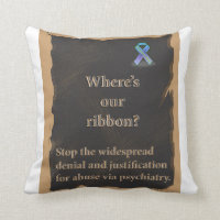 Coussin de ruban de conscience pour arrêter l'abus