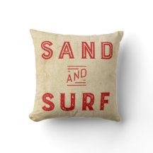 Coussin de sable et de surf