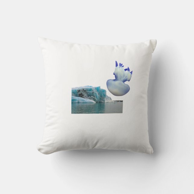  Coussin de Sérénité Arctique – Iceberg et Méduse  (Recto)