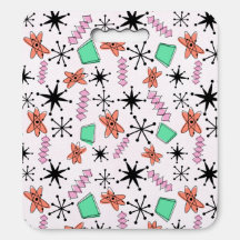 Rétro MCM rose orange vert noir