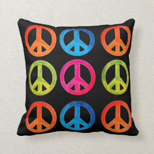 Coussin de signe de paix