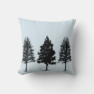 Coussin de silhouette de l'arbre