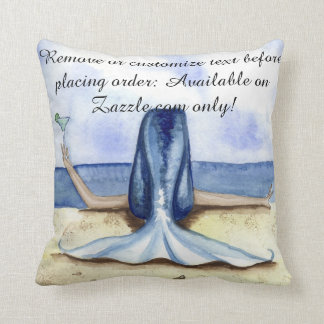 Coussin de sirène de margarita de plage de Camille