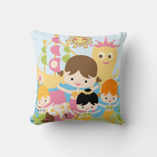 Coussin de sirènes customisées (Recto)