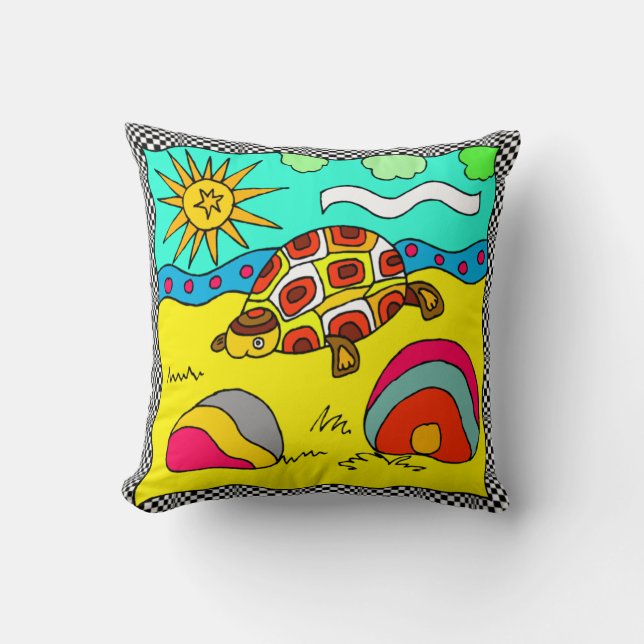 COUSSIN DE SOFA DE CONCEPTION DE TORTUE (Recto)