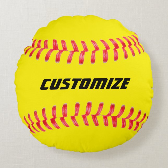 Coussin de softball personnalisé (Devant)
