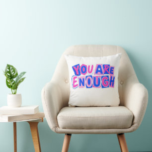 Coussin de sol affirmation « Vous êtes suffisant »