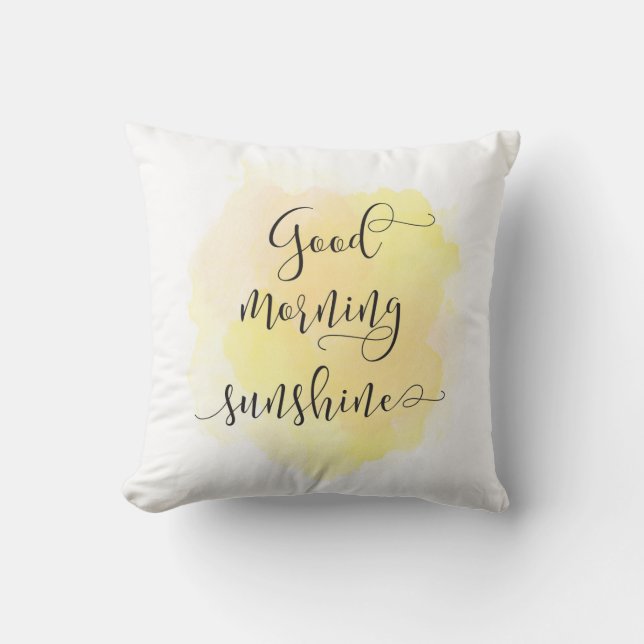 Coussin de soleil bonjour (Recto)