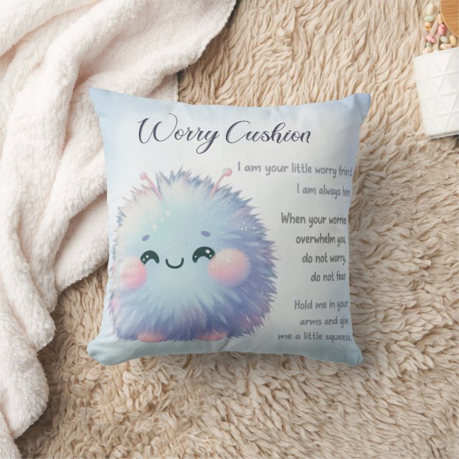 Coussin de soutien pour l'anxiété de monstre Kawai (Couverture)