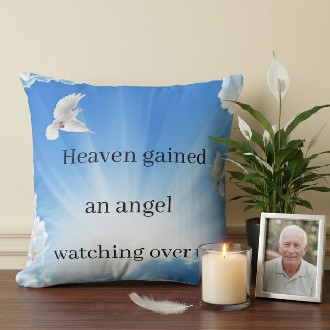 « Coussin de souvenir personnalisé – Souvenez-vous (Créateur téléchargé)
