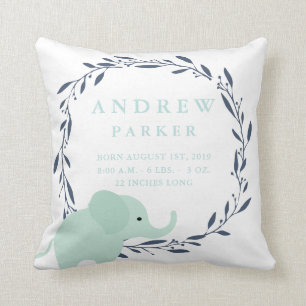 Coussin de stat de faire-part de naissance