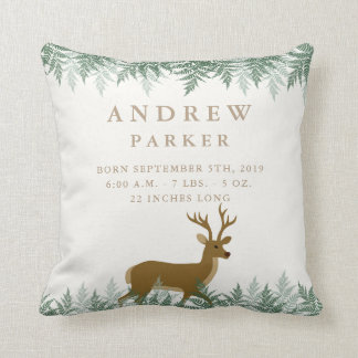 Coussin de stat de faire-part de naissance de