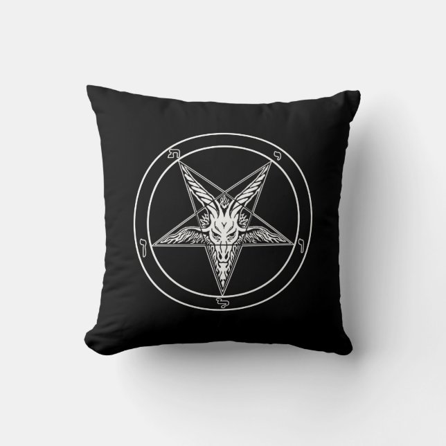 Coussin de style ancien de Baphomet (Recto)