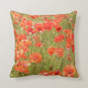 COUSSIN DE STYLE DE MONET DE PAVOTS