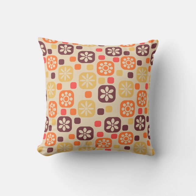 coussin de style les années 70 des années 60 (Recto)