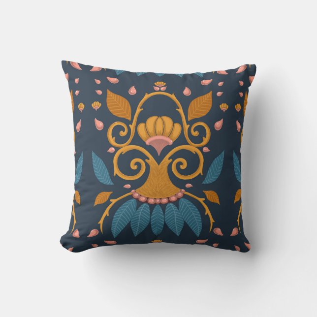 Coussin de style médiéval motif orné (Recto)