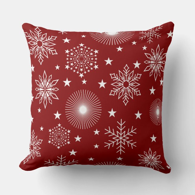 Coussin de Sucre de canne à neige/Flocon rouge (Recto)