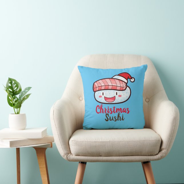 Coussin de sushi de Noël personnalisable (Chaise)