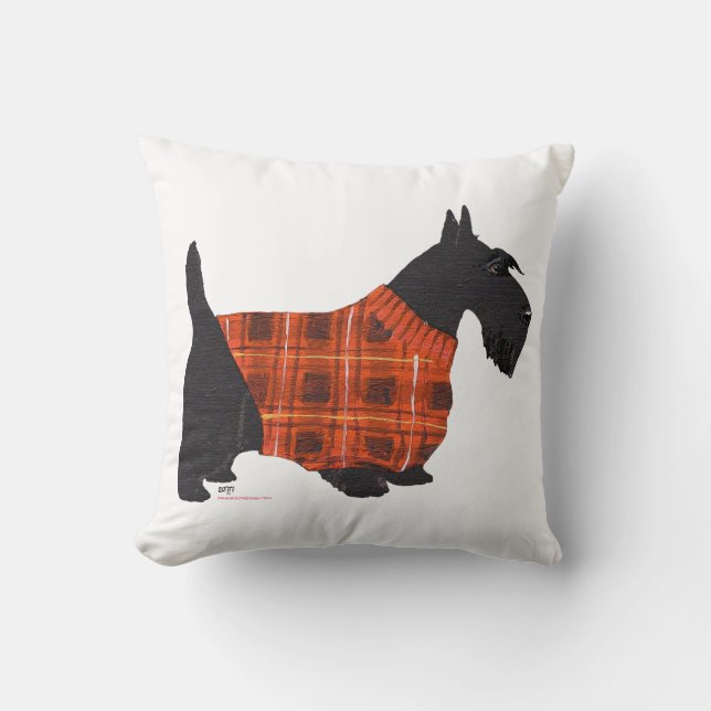Coussin de Sweater pour Terrier Écossais (Recto)