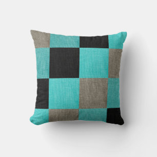 Coussin de tableau de bord Turquoise et Noir