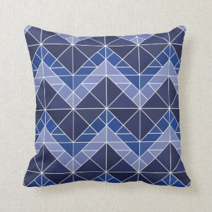 Coussin de Tangram d'indigo