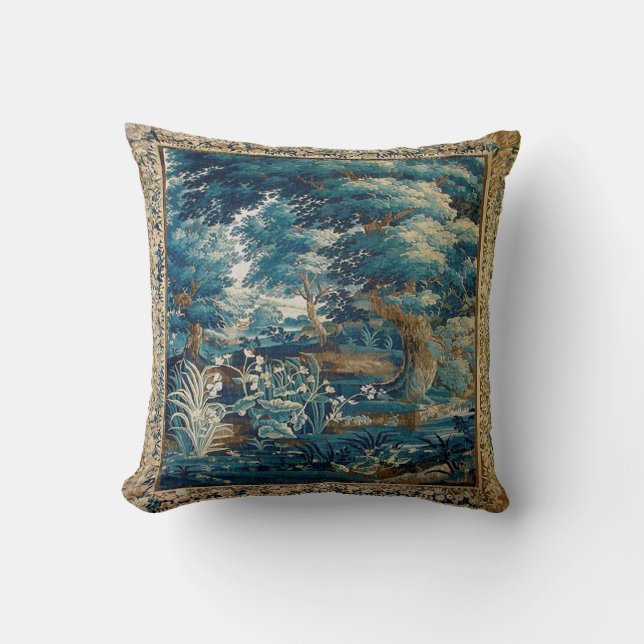Coussin de tapisserie vintage (Recto)