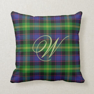Coussin de tartan de monogramme de Watson