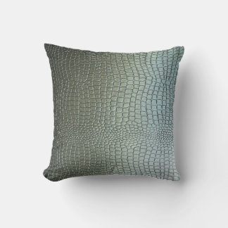 Coussin de texture en cuir métallique