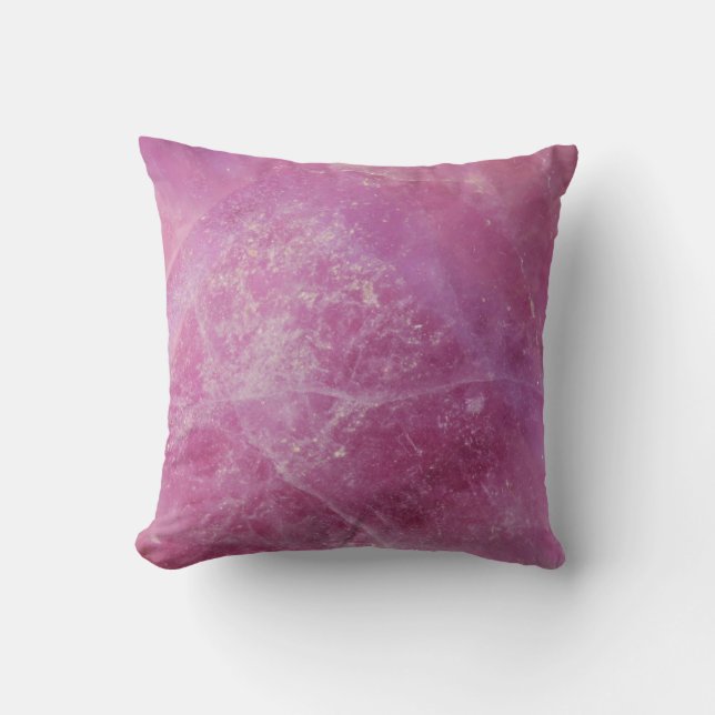 Coussin de texture en quartz rose Gemstone Jeu d'o (Recto)