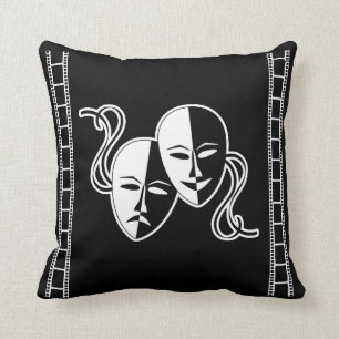 Coussin de théâtre de home cinéma avec les visages