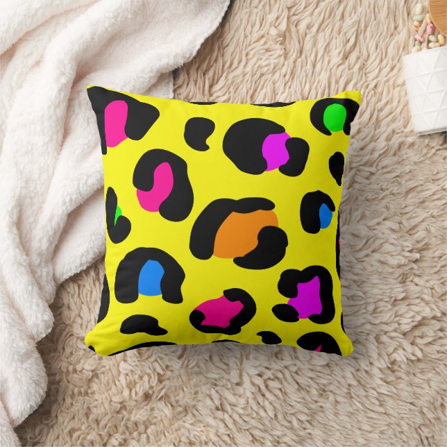 Coussin de tigre coloré, Coussin mignon (Couverture)